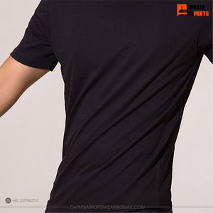 T-shirt en coton uni pour homme, coupe classique, streetwear, col rond, décontracté, manches courtes, t-shirt d'été, vente en gros - Product Image 6