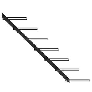 Moderno Soporte de Pared para Botellas de Vino en Ángulo, Organizador de Almacenamiento con Acabado Negro, Estante Colgante de Estilo Industrial con Capacidad para 7 Botellas - Product Image 3