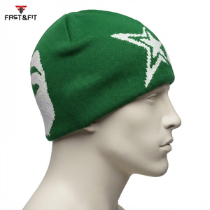 Customizable High Quality Unisex <b>Beanie</b> Hat 100% Cotton Fleece Breathable <b>Waterproof</b> 3D Embroidery Multi-Color Options Latest - Product Image 3