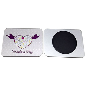 Imán Rectangular para Refrigerador con Diseño de Corazón Rosa para Decoración del Hogar, Recuerdo de Boda - Product Image 4