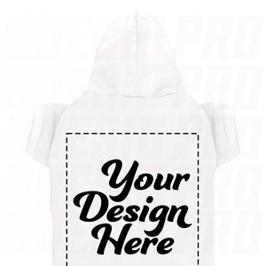 Personalized Dog Hooded Custom Sweatshirt Pet Pullover Hoodie Text Small Medium Large Dogs Puppies Cats Kittens Pet Apparel - Product Image 4