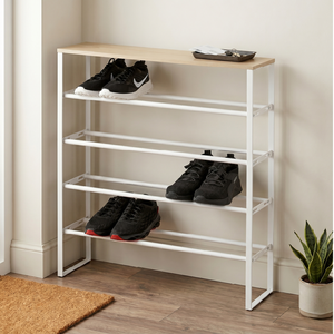 Modern Durable Portable Powder Coated Iron Metal Space Saving 5 tier <b>Shoe</b> <b>Rack</b> Easy Assembly Home Furniture Living Room - Product Image 2