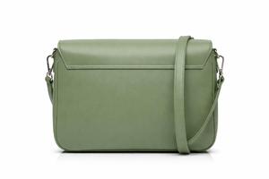 Modern Minimalist PU Genuine Leather <b>Green</b> Shoulder Crossbody <b>purse</b> for Women - Product Image 2