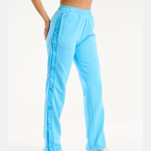 Pantalon de jogging ample sur mesure avec passepoil en molleton de coton pour femme, idéal pour le yoga - Product Image 6