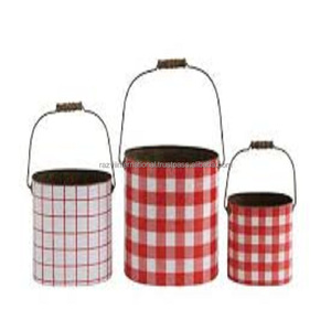 Seau à glace de Noël en métal de haute qualité au design coloré au prix direct du fabricant Meilleures cuves à boissons pour les vacances - Product Image 1