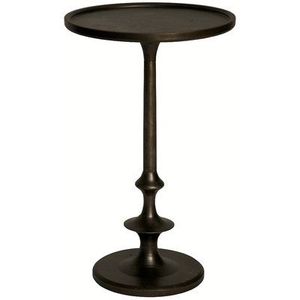 Mesa Auxiliar Redonda Clásica de Metal con Encanto Vintage y Patas Resistentes, Perfecta para Decoración de Salón, Oficina o Recepción - Product Image 2