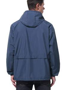 Blouson Bomber Homme Personnalisé à Capuche en Cuir PU Imperméable Léger Coupe-Vent pour Sports d'Hiver en Plein Air Voyage Vente en Gros OEM - Product Image 2