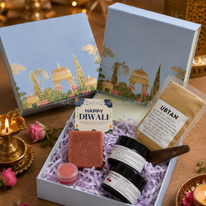 Diwali Skincare Gift Hamper Kit Ayurvedic Natural Ubtan Chandan Kalptaru Exim India - Product Image 1