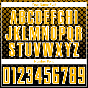 Conjunto de Camiseta de Fútbol Personalizada para Hombre, Diseño de Puntos Negros y Dorados, Sublimada, de Secado Rápido, Ajuste Atlético, Manga Corta, Uniforme de Equipo para Todas las Temporadas - Product Image 6