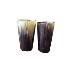 Cuerno para Beber de Material Natural de Vaca Pulido Ecológico, con Forma Natural y Temática Animal, para Café y Vino, Regalo Navideño, Fabricante - Product Image 1