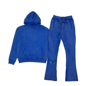Chándal de Invierno para Mujer, Diseño 2026, 100% Algodón, Color Sólido, Estampado, Transpirable, Talla Grande, con Pedrería - Product Image 4