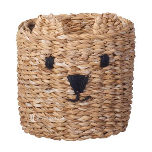 Panier de rangement écologique en jonc de mer, forme lapin, tressé à la main, naturel, multifonctionnel, pour chambre d'enfant et maison - Product Image 3