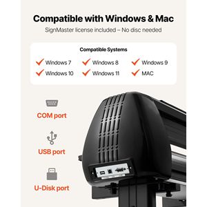 Plotter da Taglio Vinile con Doppia Lama, Forza e Velocità Regolabili, Larghezza Massima di Alimentazione 53 Pollici, Display LED - Macchina da Taglio e Stampa - Product Image 3