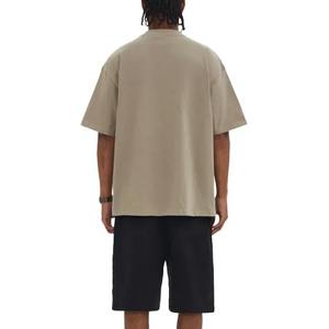 T-shirt en coton épais délavé à l'acide, style streetwear, personnalisable avec logo, vintage, pour homme - Product Image 6