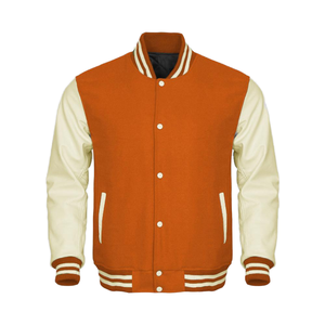 Custom Logo Baseball Loose Casual Varsity Sport <b>Jersey</b> <b>Jacket</b> Black White Baseball <b>Jacket</b> for Men - Product Image 5