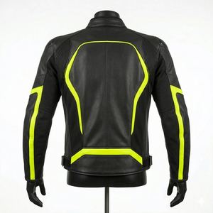 Custom Made Unisex Summer Leather Motorcycle <b>Racing</b> <b>Jacket</b> Breathable Windproof Sportswear for Bike Riding - Product Image 3