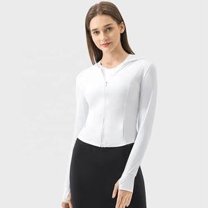 Camiseta Corta Ecológica para Mujer, Negra y Blanca, de Manga Corta, Cuello Redondo, Tejido de Punto, Corte Holgado, para Gimnasio - Product Image 5