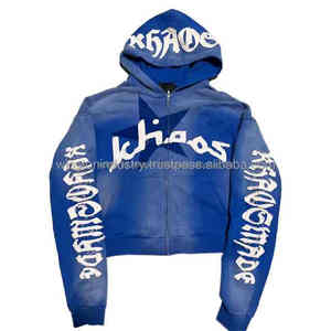 Sudaderas con Capucha Unisex 100% Algodón para Invierno, Estilo Sólido con Estampado Digital y Bordado, Ecológicas, Transpirables, con Cuello Corto para Hombre - Product Image 5