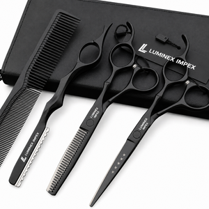 NYBL-55 5.5inch Straight <b>Left</b>-<b>handed</b> <b>Scissors</b> JAPAN 440C Sharp 58-59HRC Hardness Stainless Steel Handle Barber Shears Hair 28 - Product Image 5
