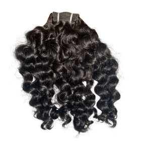 Extensions de Cheveux Humains Naturels Ondulés Effet Vague d'Eau, Cuticules Alignées dans la Même Direction, Qualité Supérieure Indienne, Cheveux Remy Bruts Non Traités - Product Image 2