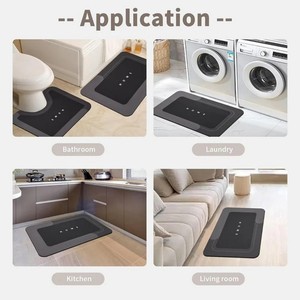 Absorbent Eco-Friendly Modern Anti-Slip Water Resistant Cotton Puzzle Pattern <b>Bathroom</b> Kitchen Dish Drying Tray for Home Hotel - Product Image 3