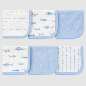 Rehma Baby Wear Soft 100% Cotton Baby Washcloth Set Infant Face Towels Absorbent Gentle Cleaning Cloths for Newborns - Product Image 3