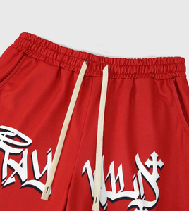 2026 Men's Custom Puff Printing Flare Sweatpants High Quality Mid Waist Drawstring Pocket Casual Breathable Quick Dry - Product Image 3