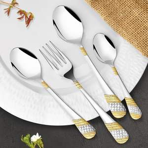 Juego de Cubiertos de Acero Inoxidable Ecológico con Acabado Satinado para Uso en el Hogar, Hoteles y Restaurantes - Duradero y Apto para Lavavajillas - Product Image 6