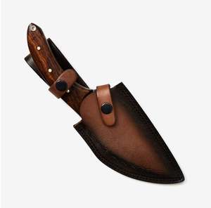 Ensemble de hachettes de cuisine professionnelles forgées à la main, lame en acier au carbone, hachoir de boucher, couteau à désosser, manche en bois, écologique, durable - Product Image 3