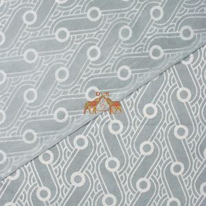 Nueva Tela de Algodón Orgánico Puro Tejida a Mano con Estampado Kashish Gris para Decoración del Hogar, Manualidades y Ropa - Product Image 5