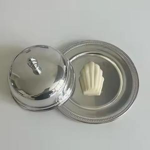 Recipiente metálico para mantequilla con tapa para el desayuno, contenedor para guardar mantequilla para la encimera de la cocina o la mesa de comedor. - Product Image 5