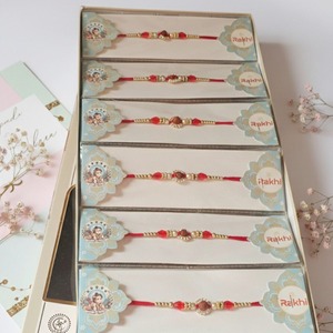 High Quality Trendy Children Rakhi <b>Set</b> with Customized Designs for Large Families Traditional Gift Elements Bulk Quantity - Product Image 2