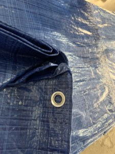 Lona de Polietileno Tejida Azul, Impermeable, Resistente al Viento, con Protección UV, Ecológica, para Uso Agrícola e Industrial en Exteriores - Product Image 3