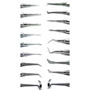 Kit d'instruments de chirurgie dentaire de haute qualité, 18 pièces, comprenant des élévateurs et des forceps pour l'extraction, et des instruments pour la racine dentaire - Product Image 5
