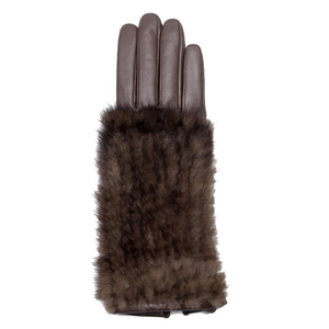Leather <b>Touch</b> <b>Screen</b> <b>Gloves</b> Thermal Wrist Length Dress Style for Winter Casual Use - Product Image 2