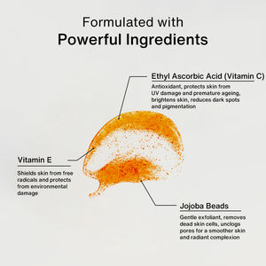 Manufacturer of <b>Vitamin</b> <b>C</b> & E <b>Face</b> <b>Wash</b> with Jojoba Beads Exfoliating Facial Cleanser Manufacturer OEM Bulk Wholesale Supplier - Product Image 2