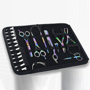 Stainless Steel Hair <b>Extension</b> Plier Kit for Micro Ring <b>Beads</b> Crimping Loop Tool and Salon Equipment Set - Product Image 2