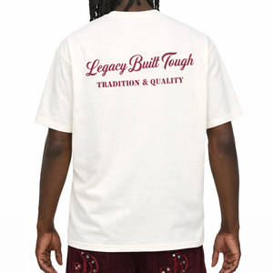 Camiseta de Algodón Premium de Alta Calidad para Hombre, Estampado Gráfico Vintage, Corte Holgado Informal, Ropa Urbana, Producción de Ropa al por Mayor de Fábrica OEM - Product Image 4