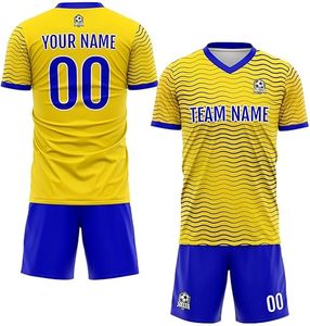 Uniforme de Fútbol de Último Diseño 100% Poliéster, Nuevo Estilo, Uniforme Profesional para Adultos, Calidad Premium, Color Personalizado, Secado Rápido - Product Image 1