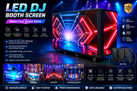 Écran LED portable professionnel pour DJ, écran LED personnalisé pour événements, clubs, mariages et concerts