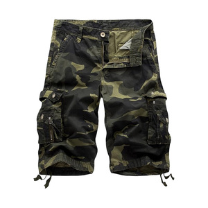Wholesale Stretch Cargo Shorts Men Polyester Spandex Flexible Comfortable Multi Pocket Shorts Casual Outdoor OEM Manufacturer - Product Image 1