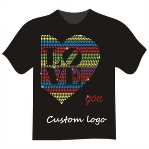 Camisetas Ringer Sólidas Personalizadas al por Mayor para Hombre, Nueva Moda Urbana con Estampado de Pedrería, 100% Algodón, Ajuste Holgado Largo - Product Image 5