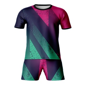 Maillots de football unisexes personnalisés sur demande, uniformes respirants 100 % polyester légers pour l'entraînement sportif - Product Image 3