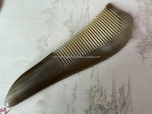 หวีเขาวัวแกะสลักจากอินเดียเครื่องนวดเขาควายธรรมชาติขัดเงาสำหรับหัวสัตว์ที่มีสไตล์โดย fwe - Product Image 4