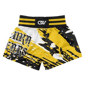 Conjunto de Pantalones Cortos de Muay Thai con Diseño Sublimado Personalizado OEM/ODM, Fibra de Spandex/Poliéster Elástica, Equipo de Artes Marciales, Corte Regular - Product Image 3