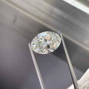 Diamante Sintético Ovalado de 3CT, Cultivado en Laboratorio, CVD, con Incrustaciones de Circonitas, Color D, Claridad VVS, Precio al por Mayor - Product Image 3