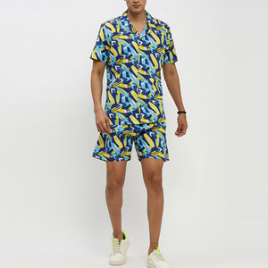 ชุดเซ็ตเสื้อยืดและกางเกงขาสั้นผ้าเทอร์รี่พิมพ์ลายดิจิทัลสำหรับฤดูร้อน ขายดี ราคาสุดคุ้ม ทรงเข้ารูป มีไซส์พลัส เหมาะสำหรับใส่เที่ยวข้างนอก - Product Image 1