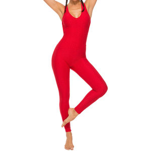 Mono Deportivo Sexy con Espalda Descubierta para Mujer, Talla Grande |   Traje de Yoga con Control de Abdomen |   Conjunto Deportivo de 2 Piezas para Gimnasio - Product Image 3