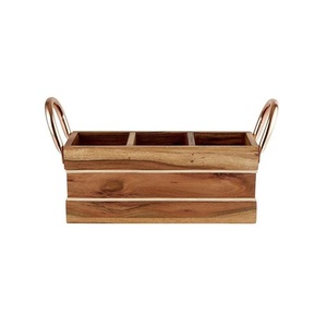 Premium Wooden <b>Caddy</b> for <b>Kitchen</b> Counter Coffee Bar Bathroom Vanity Office Supplies and Home Decor Storage - Product Image 2