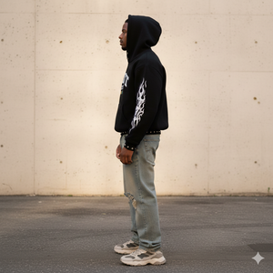 High Quality Heavyweight Cotton <b>Fleece</b> Unisex <b>Oversized</b> <b>Hoodie</b> With Custom Print On Demand Design Pullover <b>Men</b> Hoodies - Product Image 4